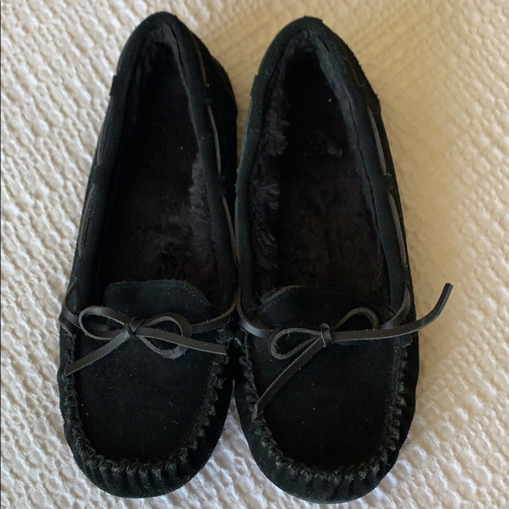 Black moccasins